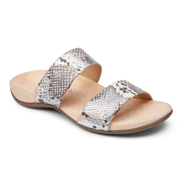 Vionic Sandals Ireland - Randi Slide Sandal Silver - Womens Shoes Clearance | WPEJS-2056